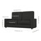 Bestar Universel 73W Sofa for Full Murphy Bed (no backrest) in grey AC-1069-25 - alternate 5
